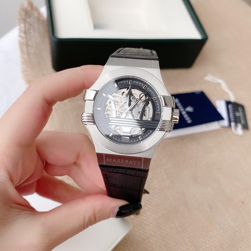 Đồng hồ nam Maserati Potenza Black Dial Quartz R8853108009 100M vi