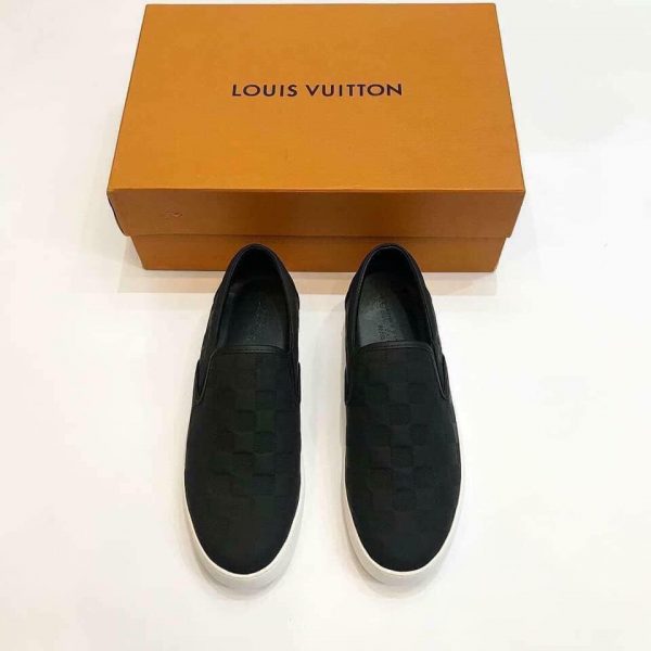 LOUIS VUITTON Monogram Chain Print Slip On Sneakers  More Than You Can  Imagine