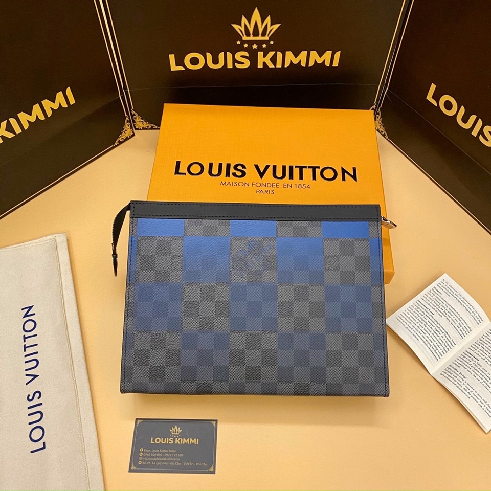 Ví Louis Vuitton Multiple Wallet Caro Đen Siêu Cấp LVW005